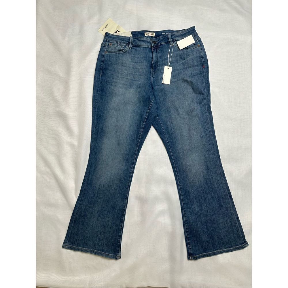Warp+Weft Women’s PDX Bootcut Blue Jeans Size 14 Plus